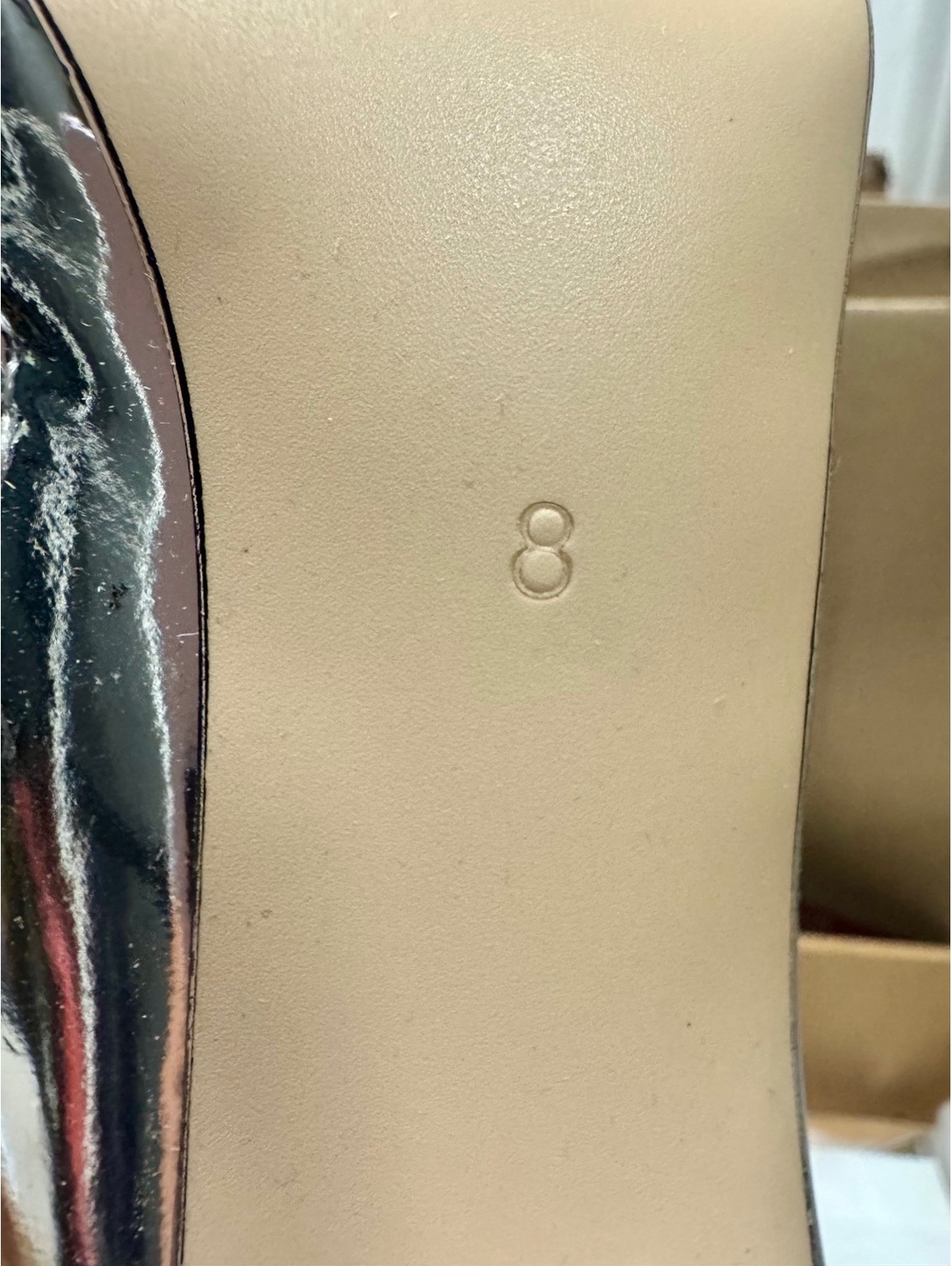 NEW Silver Metallic Knee-High Stiletto Boots Size 8 - Picture 4 of 6